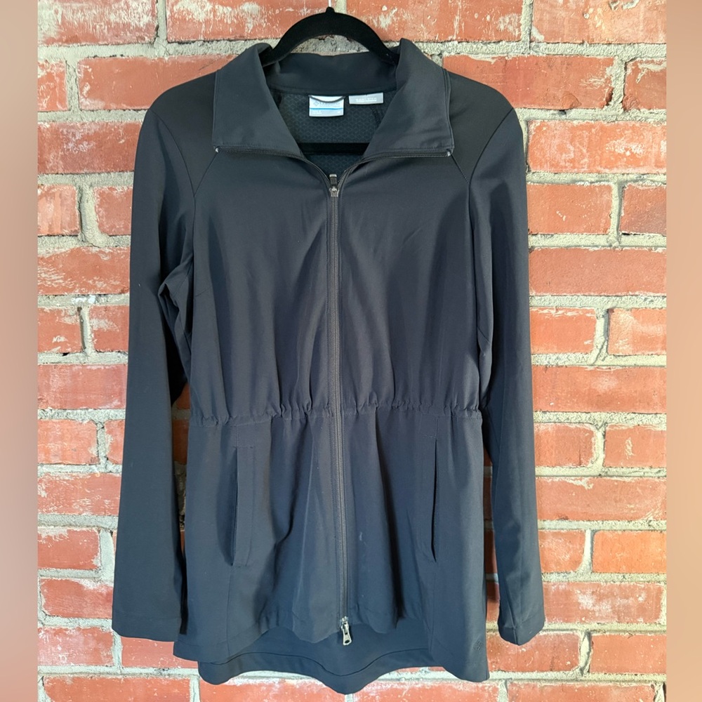 Columbia, Omni Wick Black Zip Front Lightweight Jacket